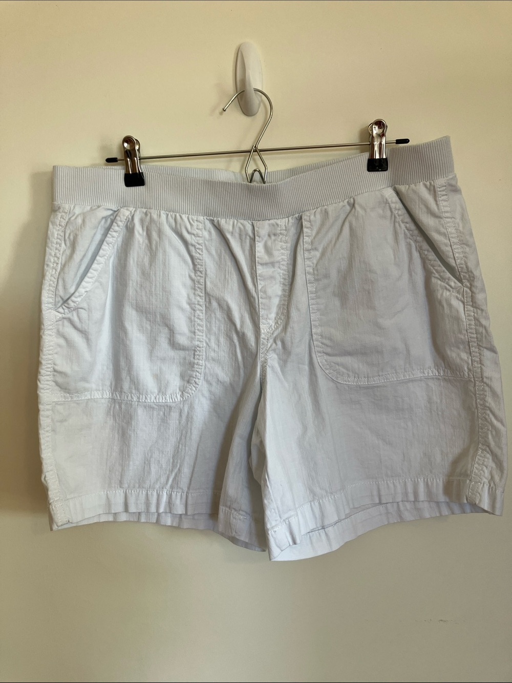 Sonoma White Elastic Waist Drawstring Athletic Shorts